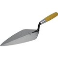 Marshalltown Brick Trowel, 13 in L Blade, 538 in W Blade, Steel Blade, Wood Handle 33 13